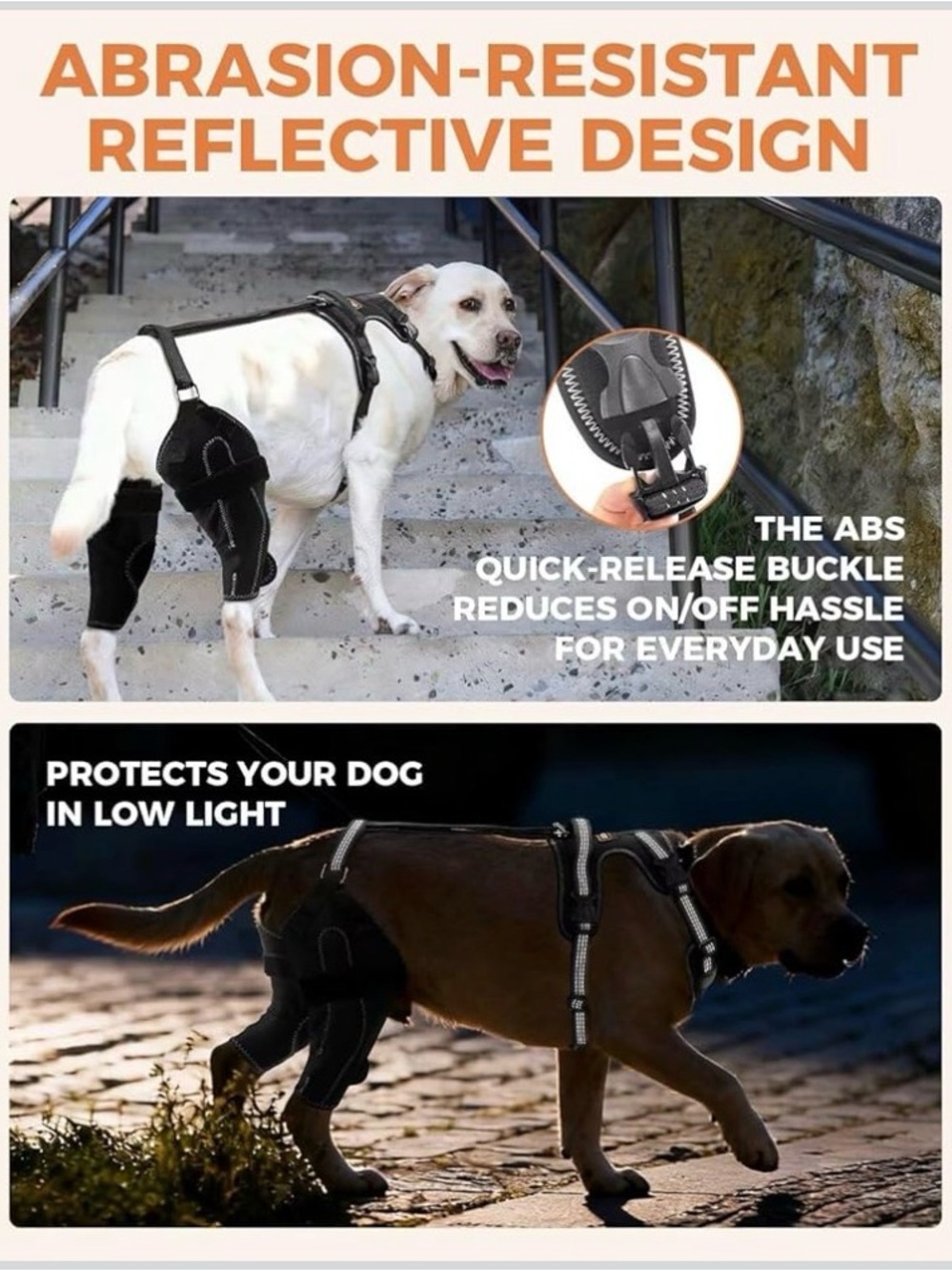 Adjustable Black Rear Support Harness for Dogs - Mobility Aid - Picture 5 of 11